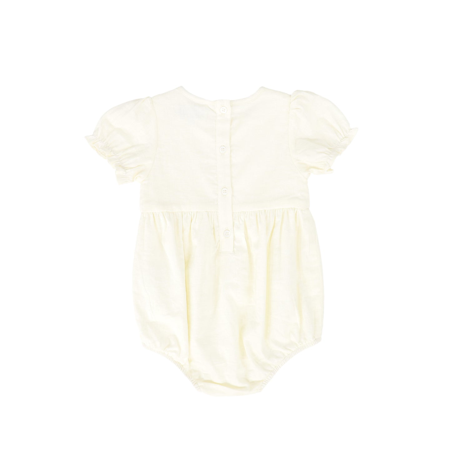 BACE COLLECTION IVORY LACE RIBBON TRIM ROMPER