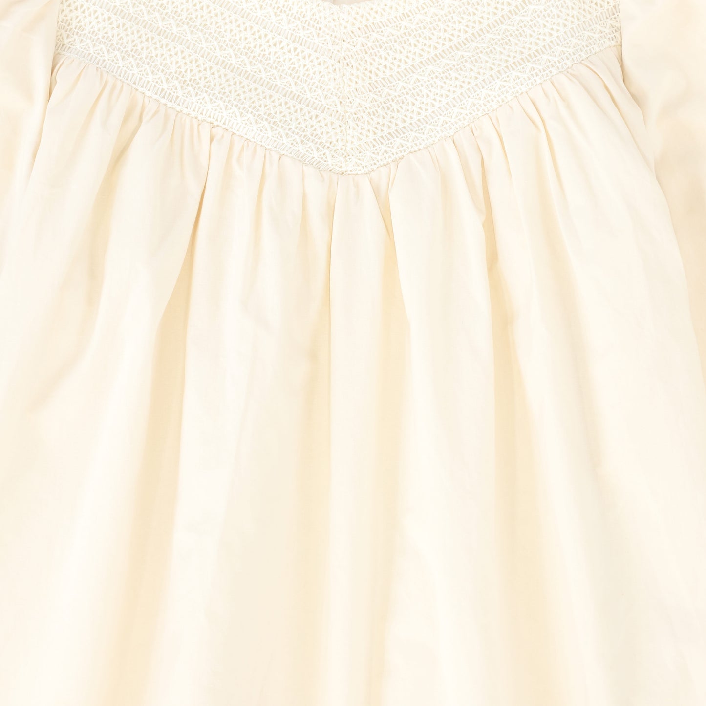 BAMBOO CREAM LACE TIERED BLOUSE