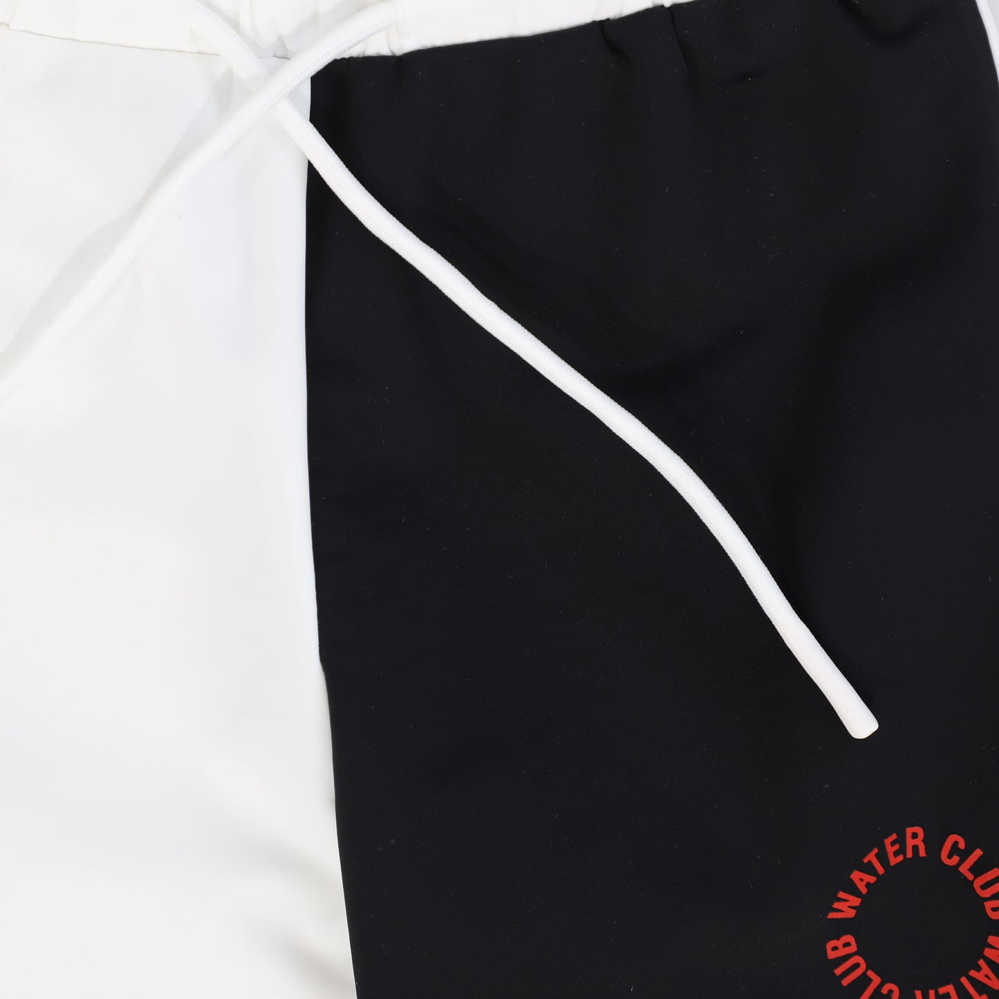 WATER CLUB BLACK/WHITE COLORBLOCK SWIM SHORTS