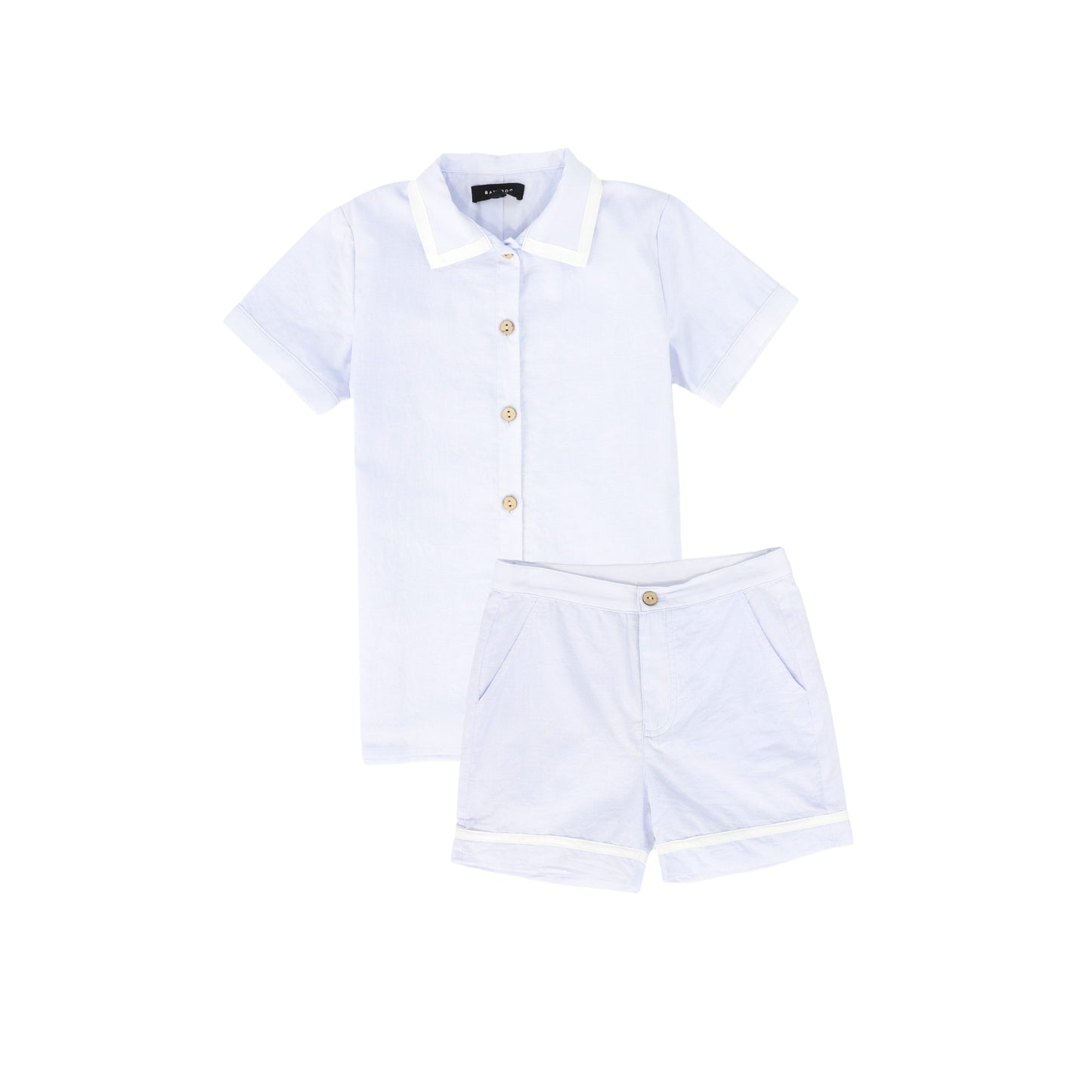 BAMBOO LIGHT BLUE TRIM SET