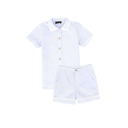 BAMBOO LIGHT BLUE TRIM SET