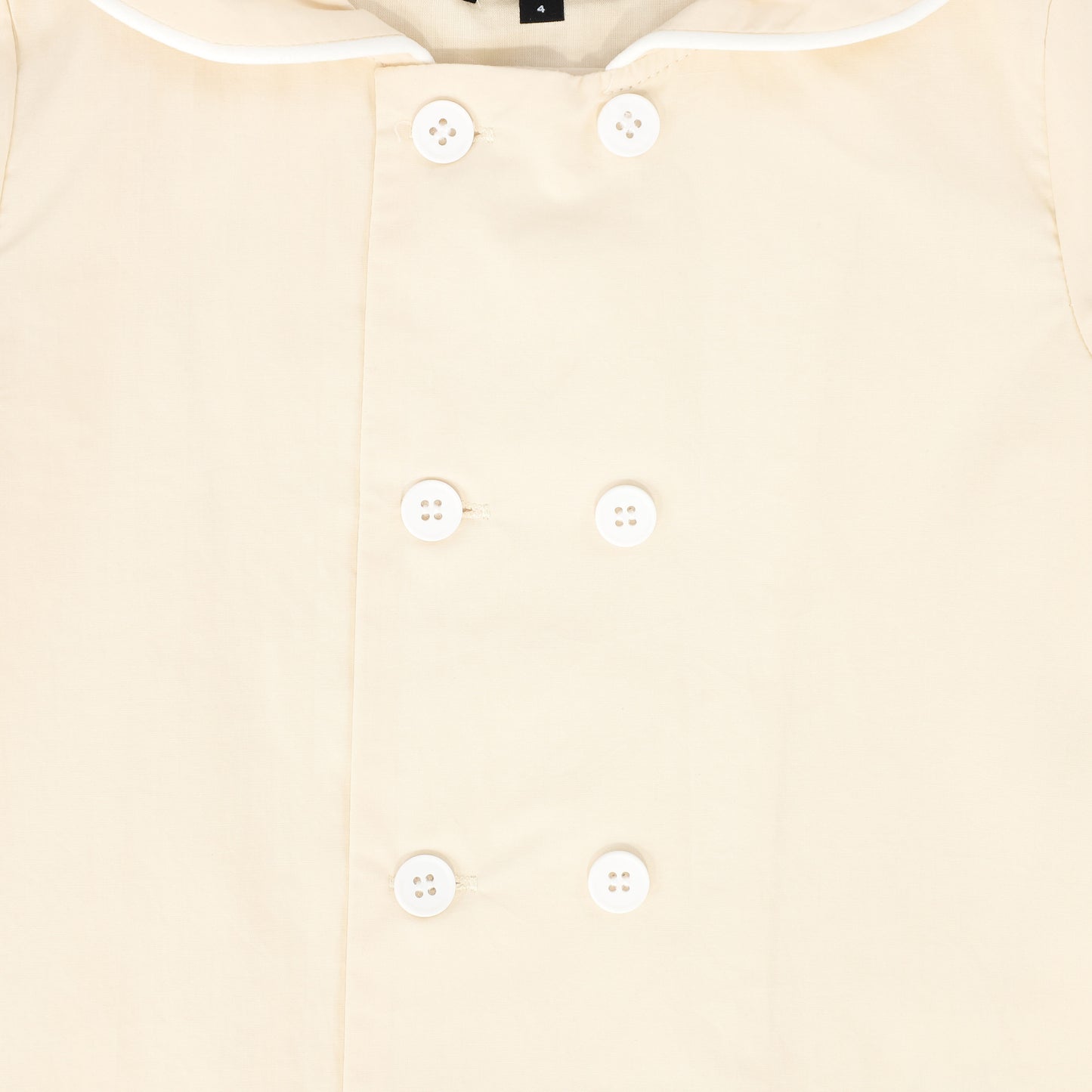 BAMBOO CREAM PIPED SAILOR BLOUSE