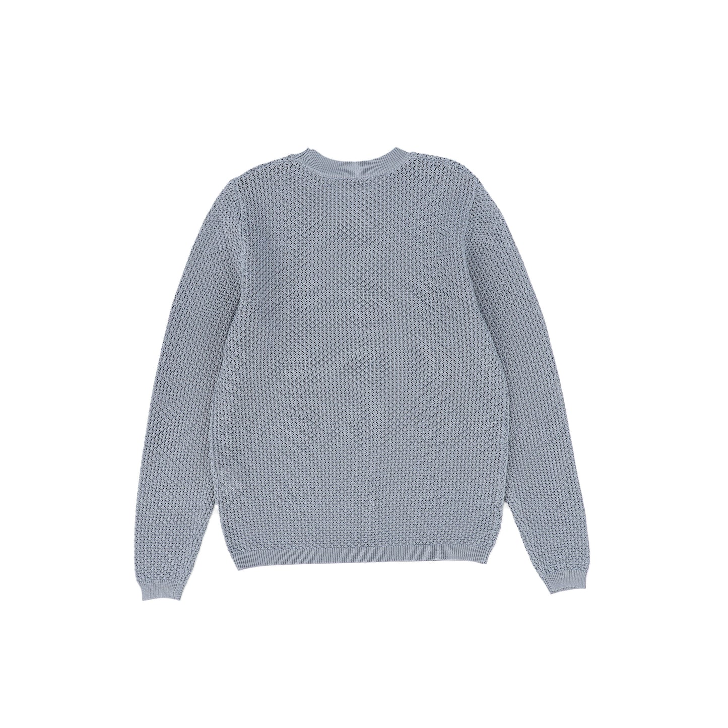 VALENTINA BLUE POINTELLE KNIT SWEATER