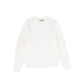 VALENTINA WHITE POINTELLE KNIT SWEATER [FINAL SALE]