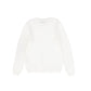 VALENTINA WHITE POINTELLE KNIT SWEATER [FINAL SALE]