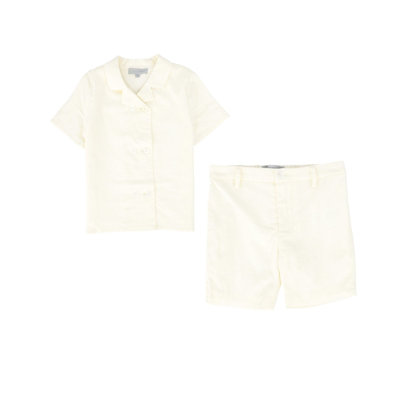 BACE COLLECTION IVORY LINEN BLAZER SET