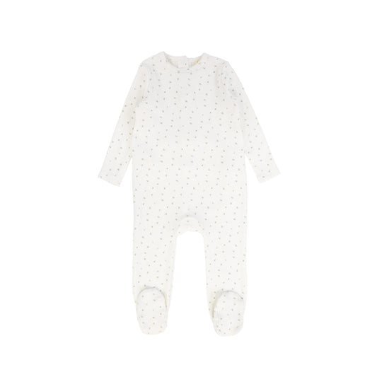 BEBE JOLEE SAGE FLORAL PRINTED FOOTIE