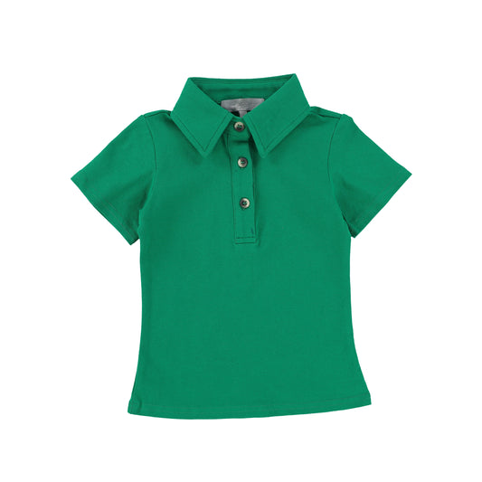 BACE COLLECTION GREEN PIQUE SS POLO [Final Sale]