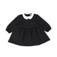 BACE COLLECTION BLACK PETER PAN COLLAR QUILTED DRESS [Final Sale]