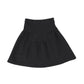 BACE COLLECTION BLACK DROP WAISTED QUILTED SKIRT [Final Sale]