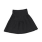 BACE COLLECTION BLACK DROP WAISTED QUILTED SKIRT [Final Sale]