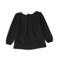 BACE COLLECTION BLACK PETER PAN COLLAR QUILTED SWING TOP [Final Sale]