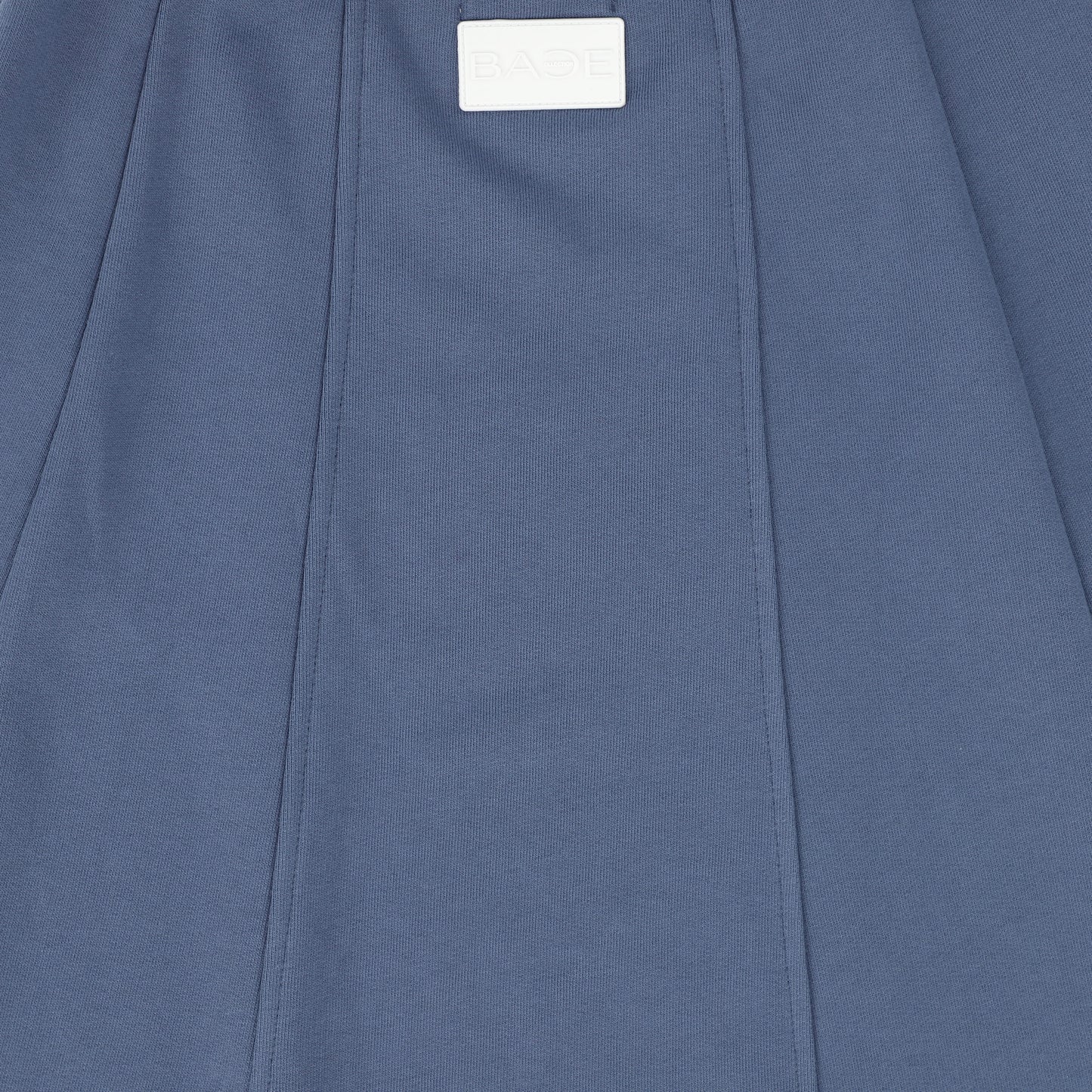 BACE COLLECTION BLUE PANELED SWEATSHIRT SKIRT [Final Sale]