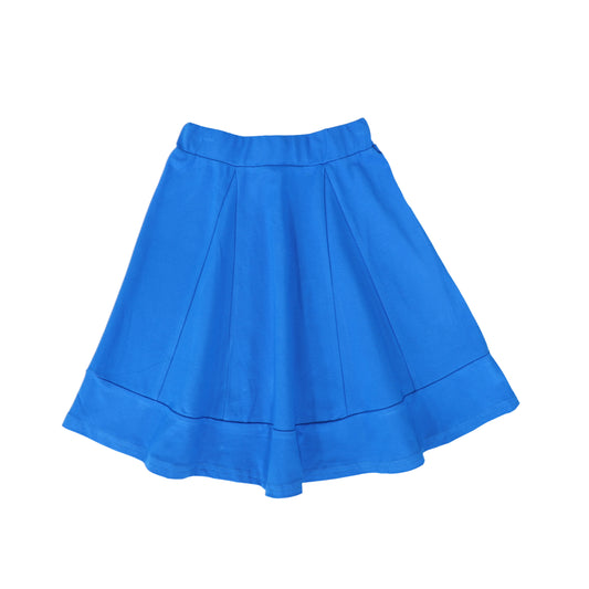 BACE COLLECTION BLUE PIQUE CIRCLE SKIRT