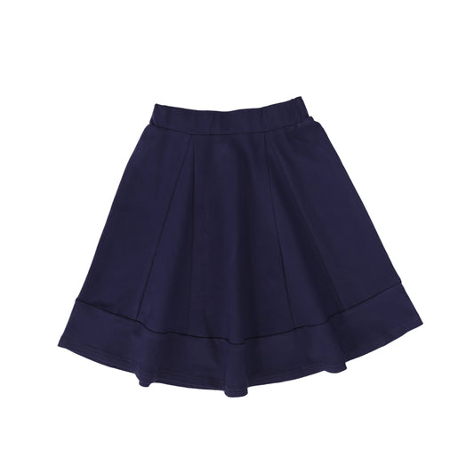 BACE COLLECTION NAVY PIQUE CIRCLE SKIRT