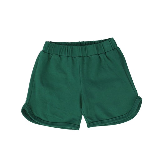 BACE COLLECTION GREEN PIQUE TRACK SHORTS