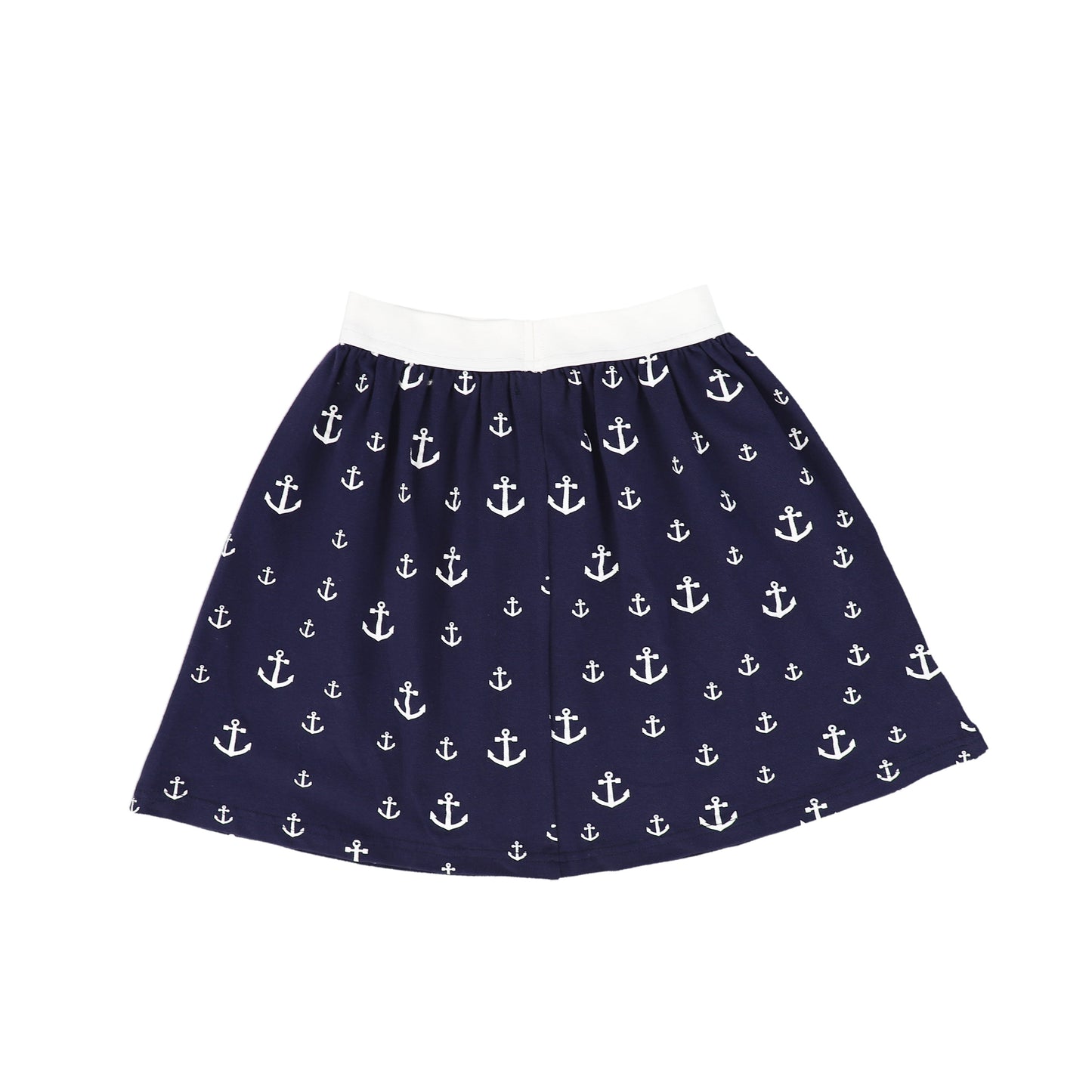 BAMBOO NAVY PRINTED ANCHOR SKIRT [FINAL SALE]