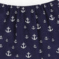 BAMBOO NAVY PRINTED ANCHOR SKIRT [FINAL SALE]