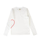 CABANA WHITE SIDE HEART T-SHIRT [FINAL SALE]