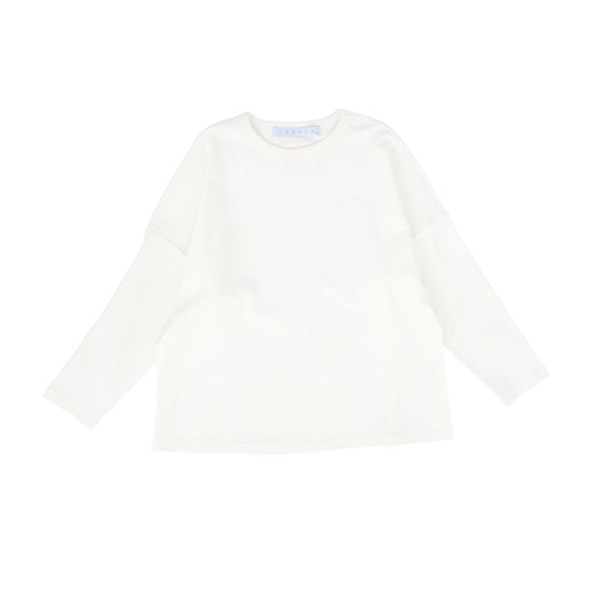 CABANA WHITE DOLMAN OVERSIZED TEE [FINAL SALE]