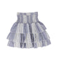 BACE COLLECTION BLUE STRIPED LAYERED SKIRT [FINAL SALE]