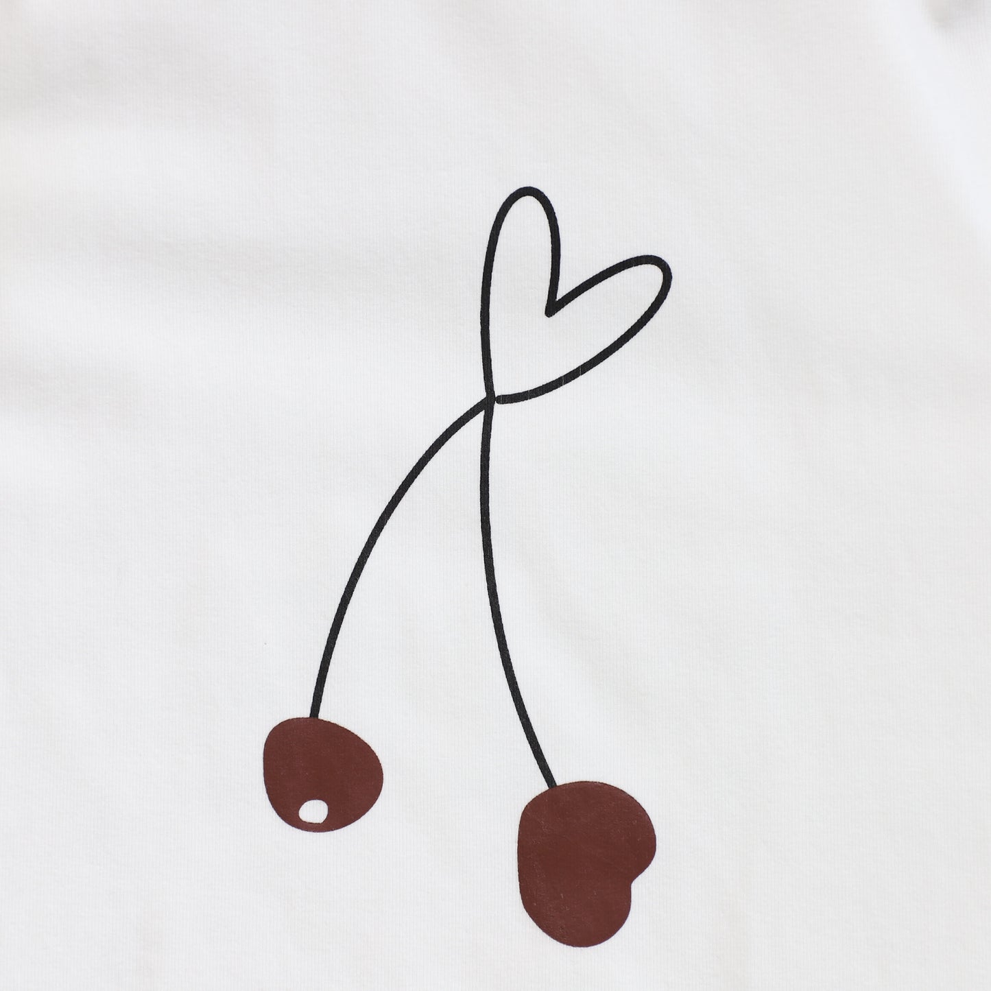 CABANA WHITE CHERRY SKETCHED TEE [FINAL SALE]