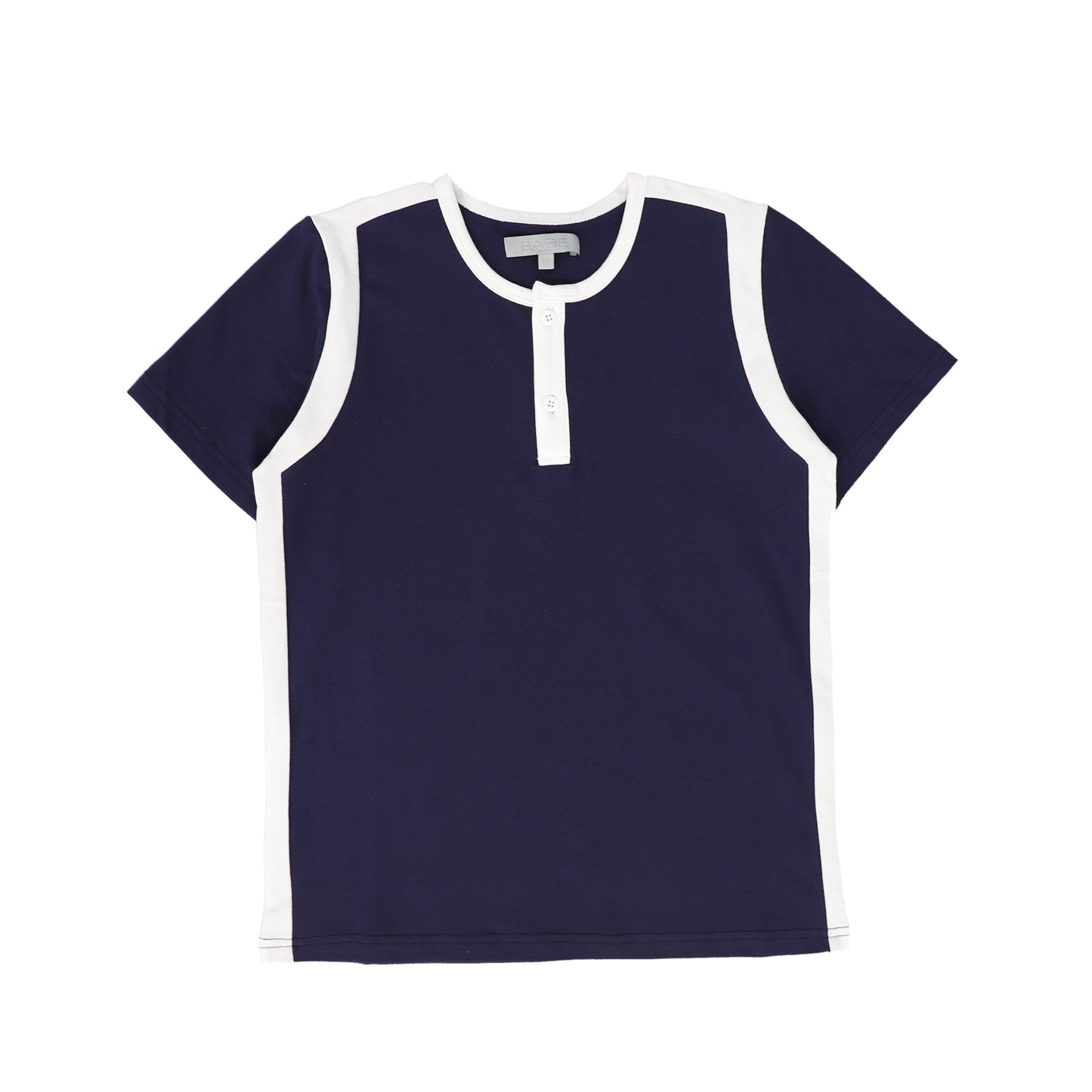 BACE COLLECTION NAVY PIQUE VARSITY SS TEE [FINAL SALE]