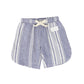 BACE COLLECTION BLUE STRIPED SHORTS [FINAL SALE]