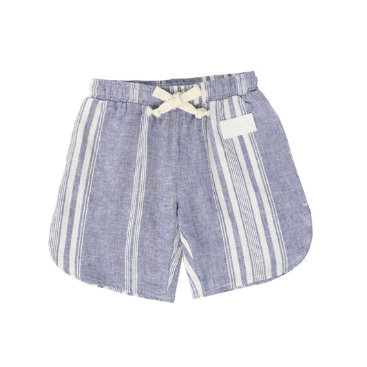 BACE COLLECTION BLUE STRIPED SHORTS