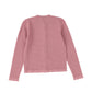BAMBOO PINK POINTELLE KNIT BUTTON CARDIGAN