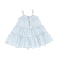 BAMBOO LIGHT BLUE DENIM BUTTON TIERED JUMPER [FINAL SALE]