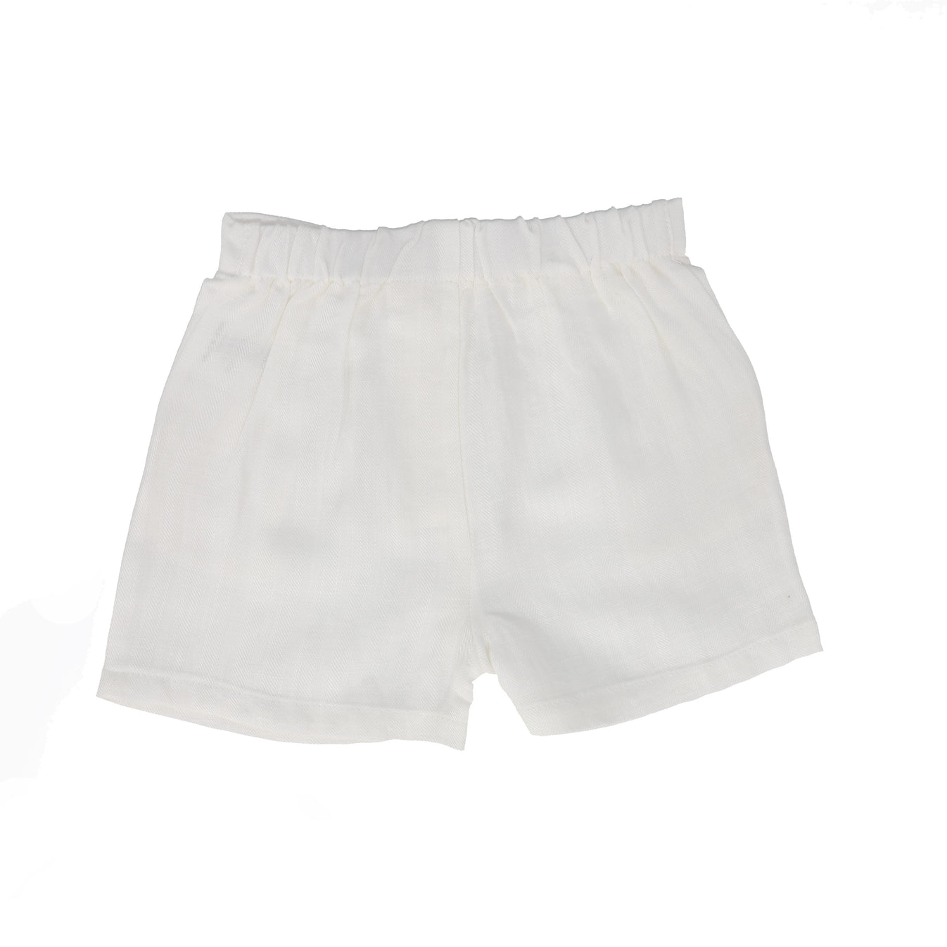 LE BOURDON WHITE PLEATED FRONT LINEN SHORT [FINAL SALE] – Luibelle