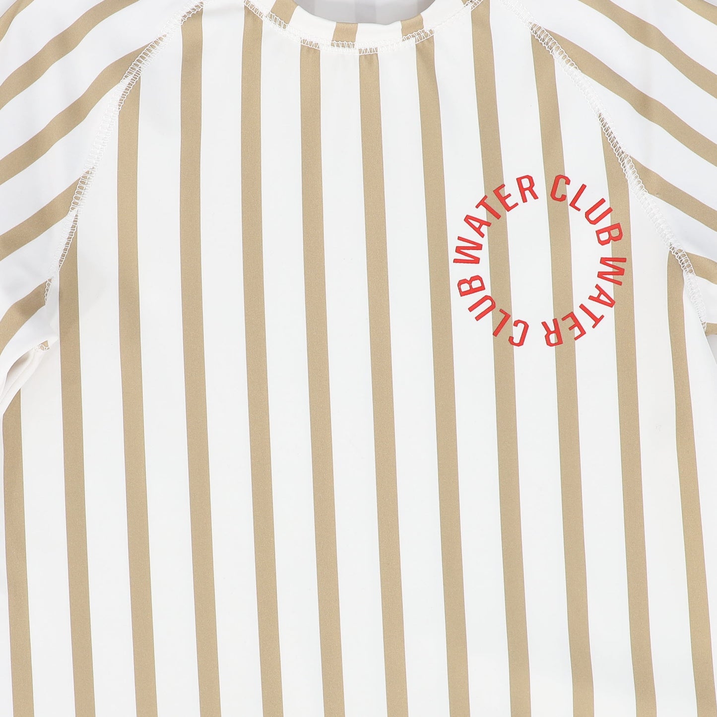 WATER CLUB TAN LOGO STRIPED COVER UP