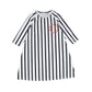 WATER CLUB NAVY LOGO STRIPED COVER UP