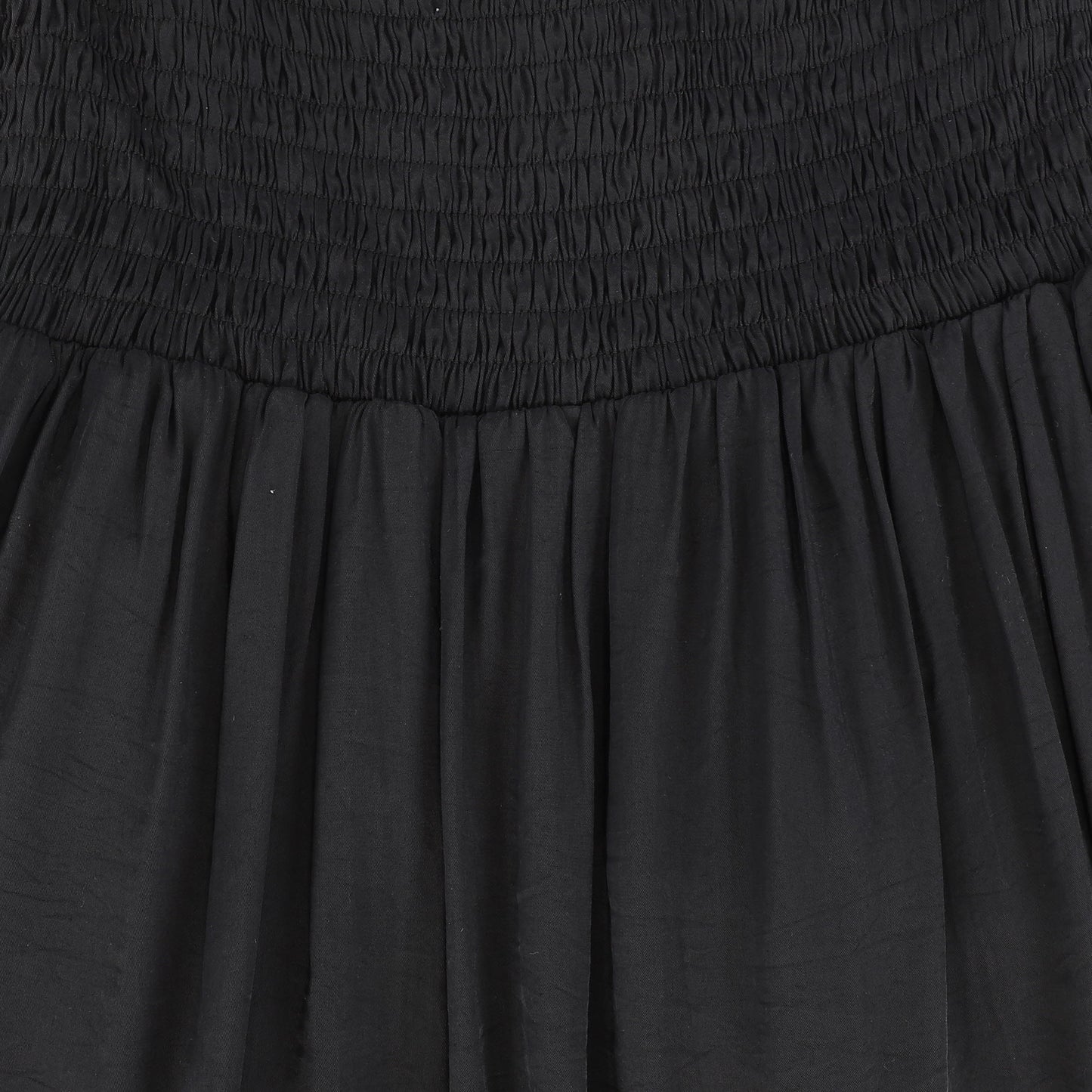 BAMBOO BLACK TIERED SMOCKED MAXI JUMPER [FINAL SALE]