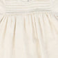 BACE COLLECTION OATMEAL PLEATED DETAIL BUBBLE SS DRESS