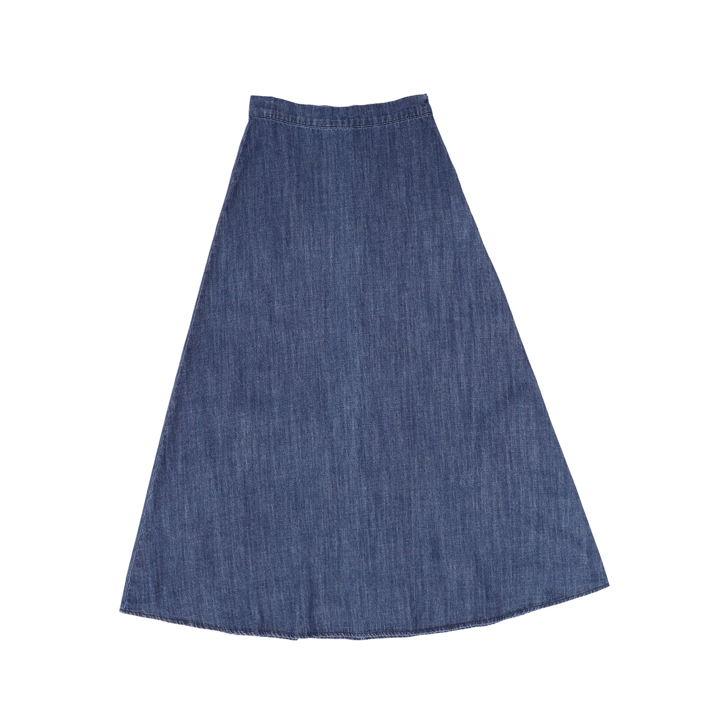 Bamboo Denim A line Midi Skirt [FINAL SALE]