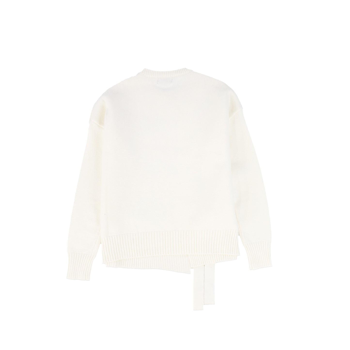 Bamboo Ivory Mid Side Tie Sweater [FINAL SALE]