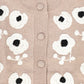 Valentina Oatmeal Floral Embroidered Knit Cardigan [FINAL SALE]