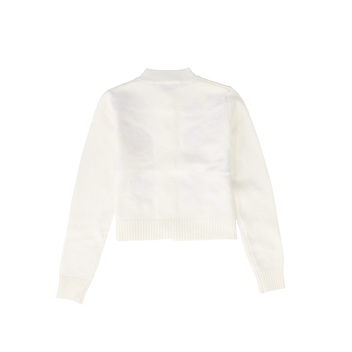 Valentina White Floral Embroidered Knit Cardigan [FINAL SALE]