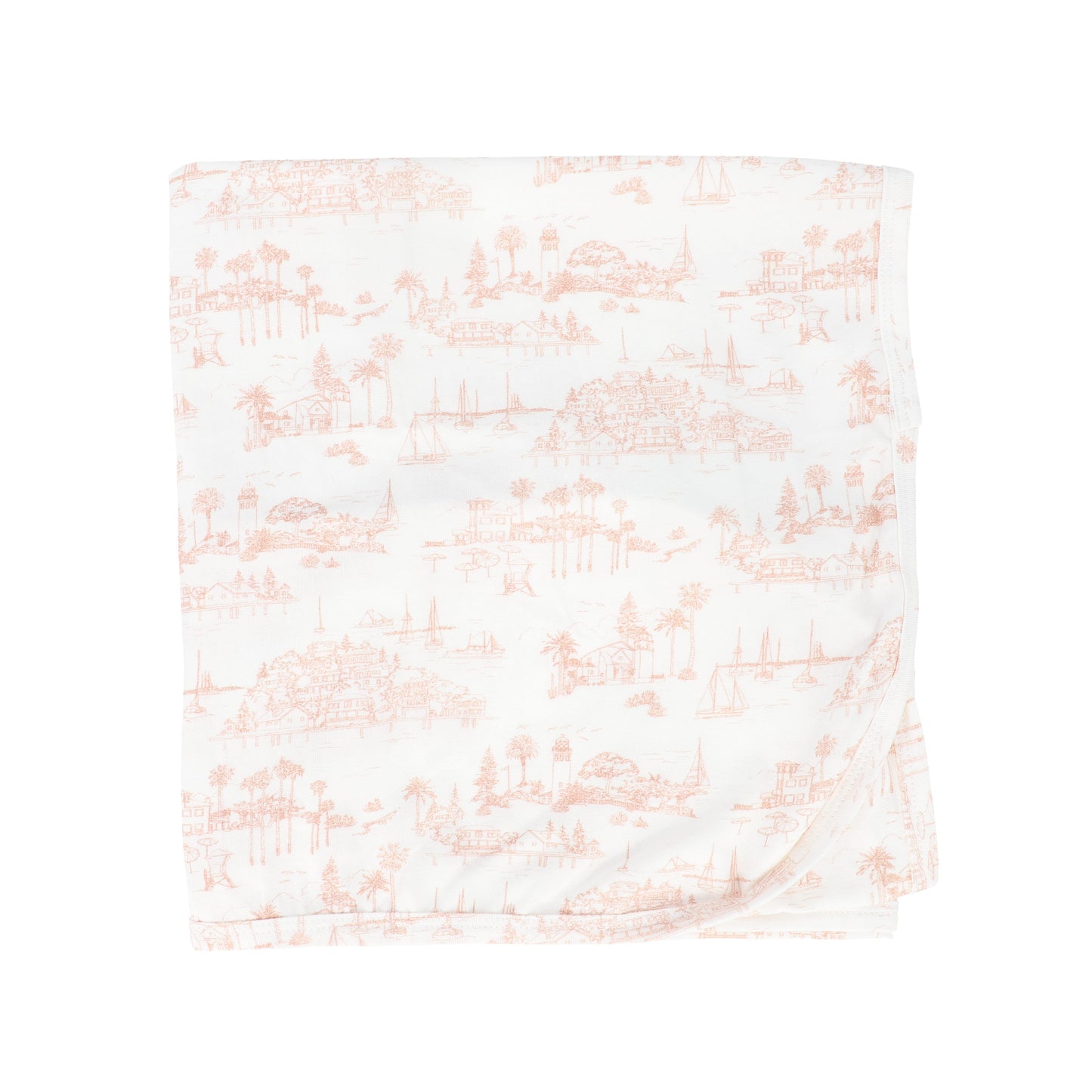 BEBE JOLEE PINK TOILE PRINT BLANKET [FINAL SALE]