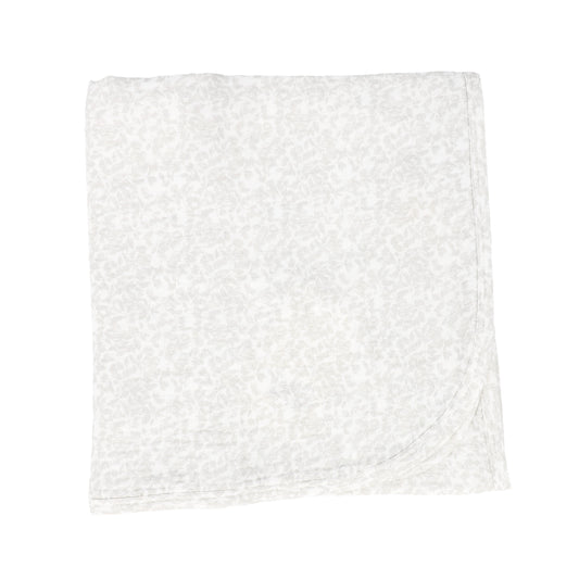 BEBE JOLEE LIGHT GREY OLIVE BRANCH BLANKET [FINAL SALE]