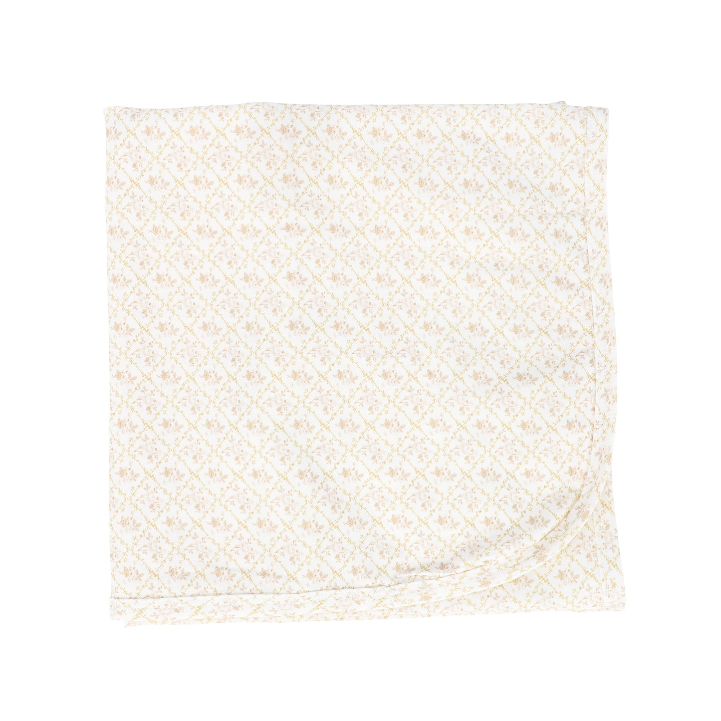 BEBE JOLEE BEIGE FLORAL WRAP BLANKET [FINAL SALE]