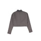 BACE COLLECTION CHARCOAL CROPPED PULLOVER SWEATER