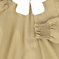 Bace Collection Tan Front Pleat Peter Pan Collar Dress [FINAL SALE]