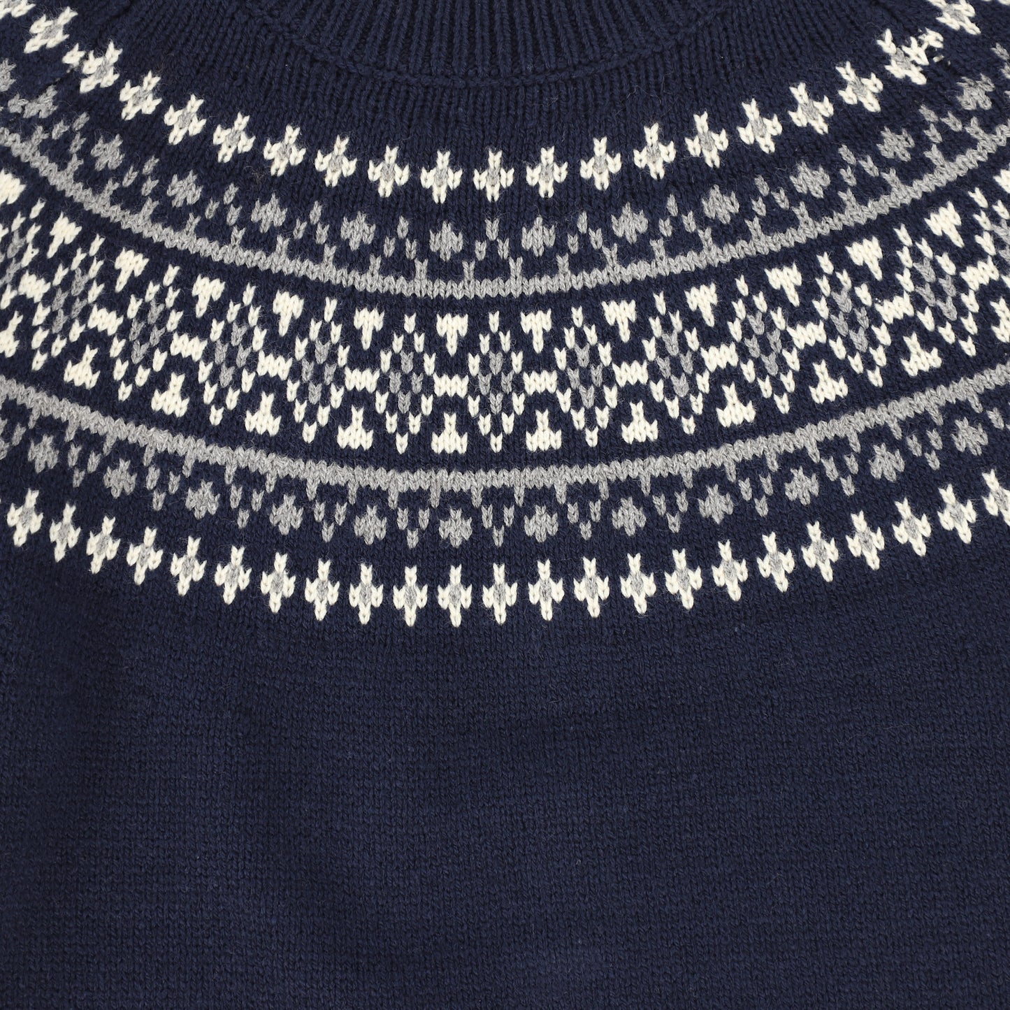 Le Bourdon Navy Fairisle Sweater