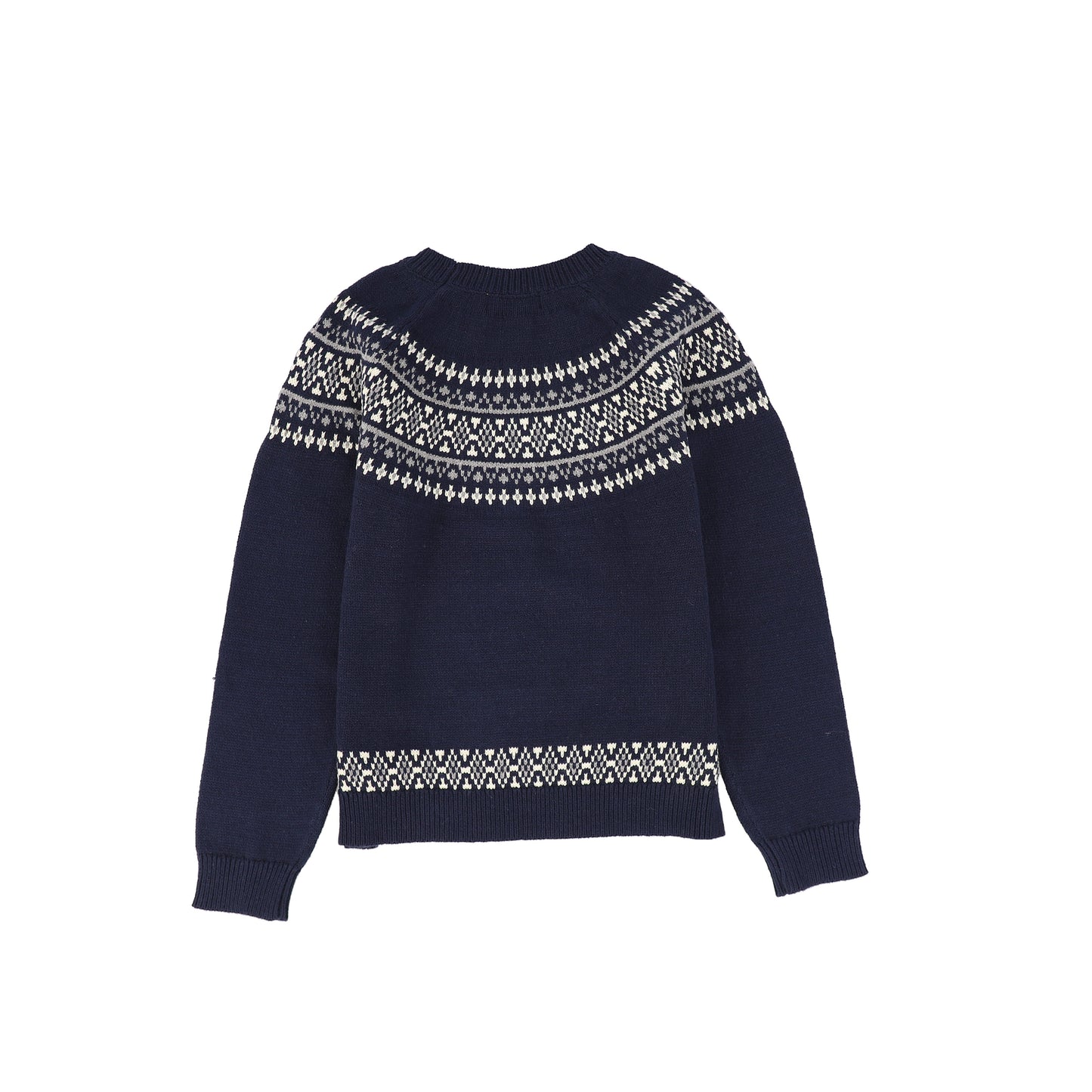 Le Bourdon Navy Fairisle Sweater