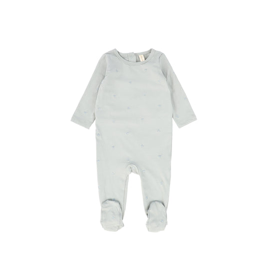 Bebe Jolee Sage Embroidered Bird Footie