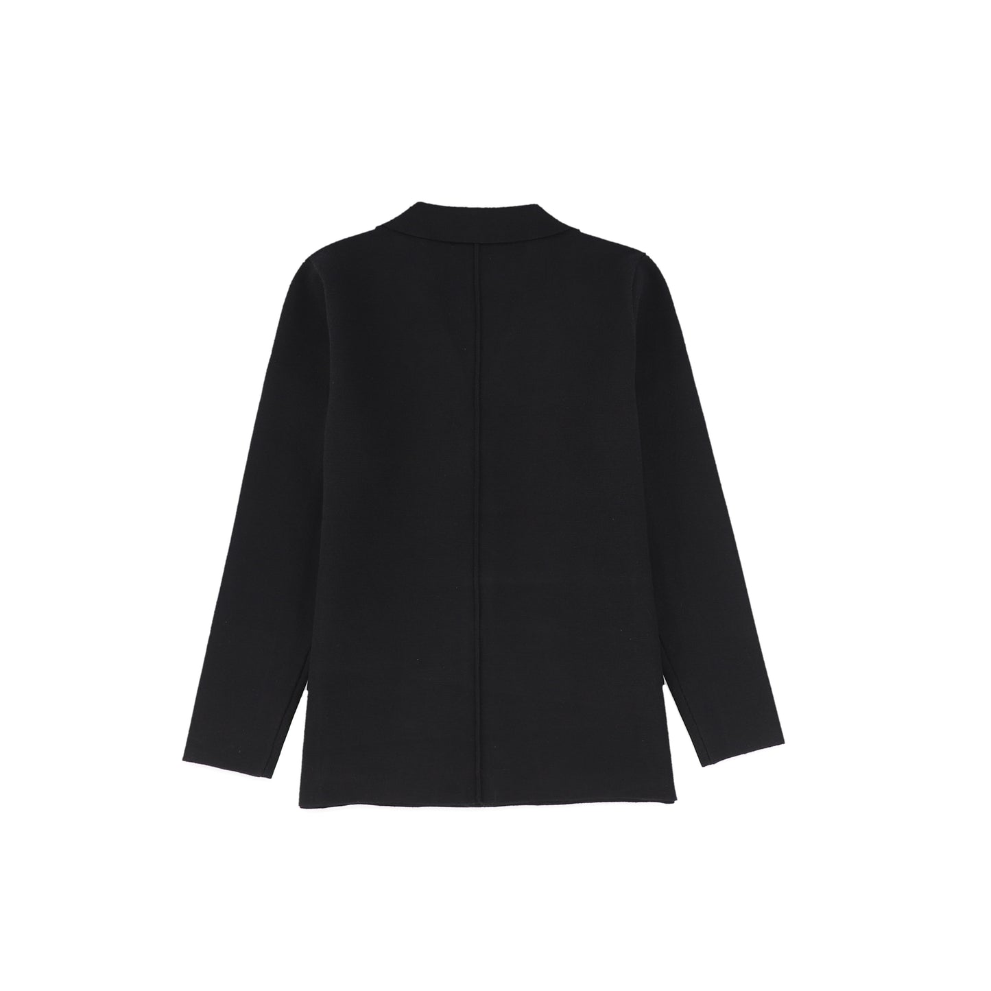 Le Bourdon Black Multi Pocket Knit Blazer