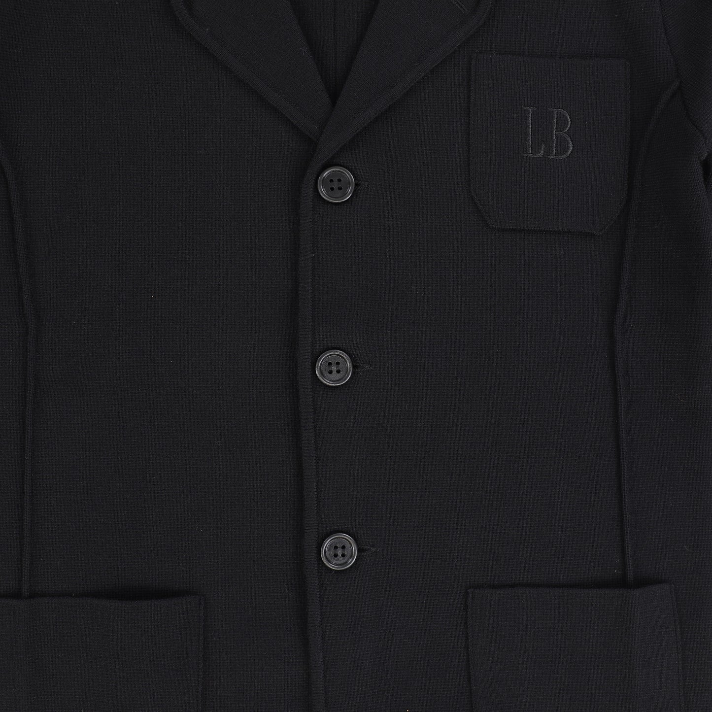 Le Bourdon Black Multi Pocket Knit Blazer [FINAL SALE]